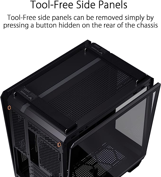 ASUS TUF Gaming GT502 ATX Mid-Tower Computer Case with Front Panel RGB Button, USB 3.2 Type-C and 2X USB 3.0 Ports ASUS TUF Gaming GT502 ATX Mid-Tower Computer Case with Front Panel RGB Button, USB 3.2 Type-C and 2X USB 3.0 Ports